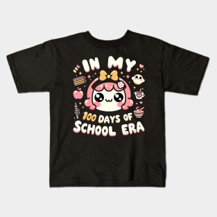 In My 100 Days of School era -  Celebrate your 100 days of school Kids T-Shirt